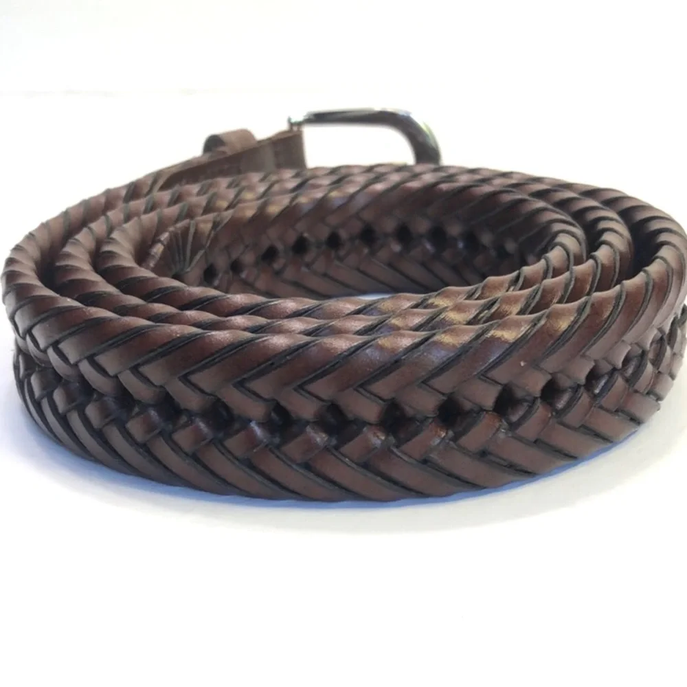 Men’s Braided Genuine Leather Belt size 40
